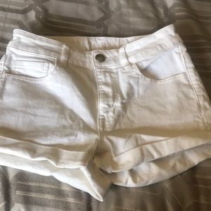 American Eagle white denim shorts size 4